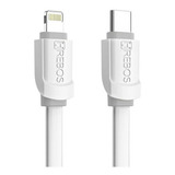 Hrebos Hs-23 Usb Tipo C A Lightning Cor Branco - Cinza 2 M