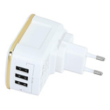 Hub 3 Portas Carregador Mesa Celular Fonte Usb 3.4a 17w Fast