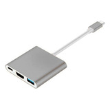 Hub 4k Hdmi 3 Em 1 Usb 3.0 3 Cores Adaptador Multiporta De A
