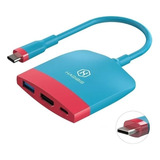 Hub Adaptador Switch Dock Hagibis P/ Nintendo Switch Hdmi 4k