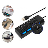 Hub Cabo Usb 2.0 Extensor 4 Portas High Speed Hd Pen Drive