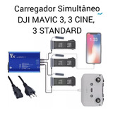 Hub Carregador Simultâneo Triplo Dji Mavic 3, Cine, Standard