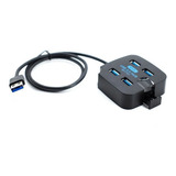 Hub Expansor Usb 3.0 4 Portas 5gbps C/ Suporte Extensão Knup