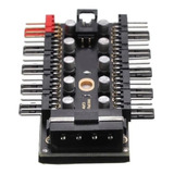 Hub Multi Fans Até 10 Cooler 3 E 4 Pinos Controle Pwm Molex