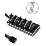 Hub Pwm - 1 Para 5 Fans Cooler 3 Ou 4 Pinos - Splitter Cpu  