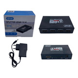 Hub Splitter Distribuidor Hdmi 1x4 Divisor Full Hd 1.4 1080p