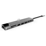 Hub Tipo C Dock Station Para Notebook Dell Apple 8 Em 1 4k