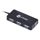 Hub Usb 2.0 Com 4 Portas E 1, 2m De Cabo Huv-20, Vinik 24414