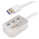 Hub Usb 3.0 Com 3 Portas Usb 3.0 E Leitor De Cartão Sd/sdhc