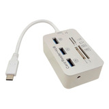 Hub Usb 3.0 + Leitor Cartão Type C P/ Macbook Pro/ar 2020