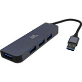 Hub Usb 3.0 Mtek Hb-403 4 Portas - Case Em Alumínio