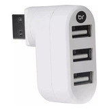 Hub Usb 3 Porta 2.0 Branco