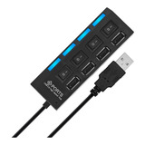 Hub Usb 4 Portas 2.0 Adaptador E Expansor Pen Drive Mouse
