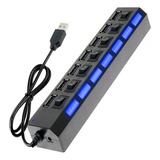 Hub Usb 7 Portas Extensão 15w Carregador 5v