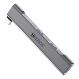 Hub Usb Adaptador Tipo C Celular Mouse Conversor Otg 4 Porta