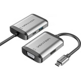 Hub Usb Tipo-c 4 Em 1 Usb 3.0 Hdmi 4k Vga Hd Pd Adaptador