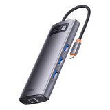 Hub Usb-c Baseus 7 Em 1 Dockstation Hdmi 4k Usb 3.0 Sd