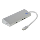 Hub Usb-c Mtek Hr-028 7 Em 1 - Hdmi Usb 3.0 Rede Rj45