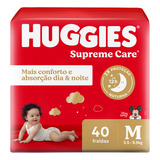 Huggies Fraldas Descartáveis Supreme Care 40