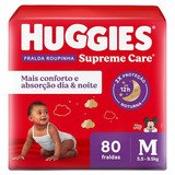 Huggies Supreme Care Fralda Roupinha 80