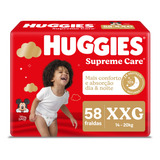 Huggies Supreme Care Fraldas Xxg 58 Unidades