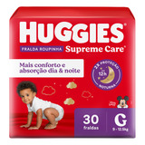 Huggies Supreme Fralda Infantil Roupinha Disney Tamanho G 30 Unidades