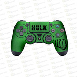 Hulk - Adesivo Skin Controle Ps4 Metálico Verde