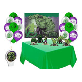 Hulk * Kit Festa * Balões Vela Painel Toalha Display De Mesa