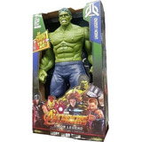 Hulk Boneco Articulado 30 Cm Vingadores Heroes C Luz E Sons 