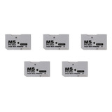 I 5x Leitor De Cartão Memory Stick Pro Duo Micro-sd Tf Para