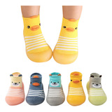 I1 Meia Chinelo Para Bebê Sola Antiderrapante 2 Pares