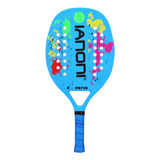 Ianoni Pr750 2022 Cor Azul Raquete De Beach Tennis Profissional 100% Carbono