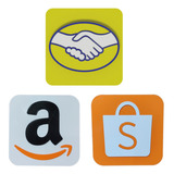 Ícones Marketplace Decoração Mercado Livre Amazon
