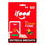 Ifood Card Gift Card 50 Reais