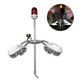 Iluminação Externa De Biruta Em Inox + Cabo