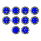 Iluminação Piscina 10 Refletores Led 70 Inox Rgb S/ Comando