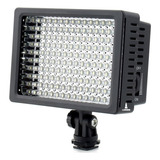 Iluminador 160 Led Profissional Ld 160 Cmeras Filmadoras Cor Da Estrutura Preto Cor Da Luz Branco quente branco frio 7 2v 8 4v