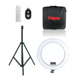 Iluminador 18p Ring Light 80w 448 Led 48cm Tripe Controle Nf