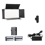 Iluminador De Led Painel U800+fonte+2bateria+carregador