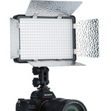 Iluminador Led Godox Lf308d Sincronização De Flash +fonte