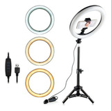 Iluminador Led Ring Light 26cm 24w