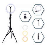 Iluminador Led Suporte Celular Foto Maquiagem Ringhlight