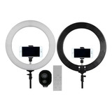 Iluminador Ring Light 18 Pol 48cm 448 Leds 80w Forte+tripe