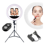 Iluminador Ring Light Anel Luz Tripé 2,1 36cm Pronto Entrega
