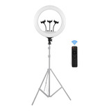 Iluminador Ring Light Grande P/ Tik Tok + Controle Remoto 