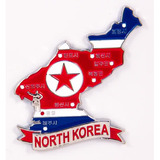 Imã Coréia Do Norte Mapa Bandeira