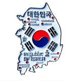 Imã Coréia Do Sul Mapa Bandeira