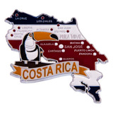 Imã Costa Rica - Mapa, Bandeira,