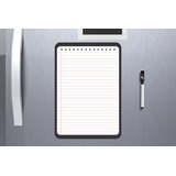 Ímã Geladeira Porta Recado Anotação Planner Caneta Quadro 14