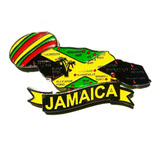 Imã Jamaica Com Mapa, Bandeira, Cidades